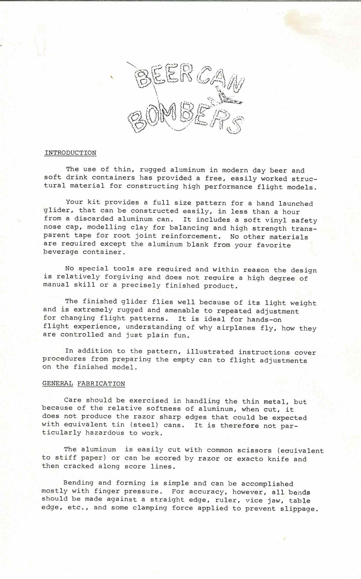 Beer Can Bombers, Acrobat